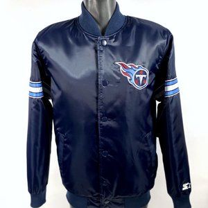 Tennessee Titans Starter Jacket Snap Down NFL NAVY BLUE M L XL 2X